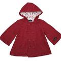 Oobi Wool Blend Swing Coat - Raspberry 1